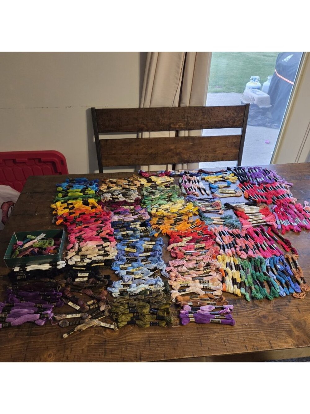 Huge Lot 404+ Mixed Embroidery Floss Skeins Cross Stitch Thread Mixed Colors